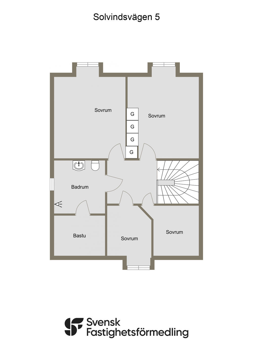 Planlösning övre plan