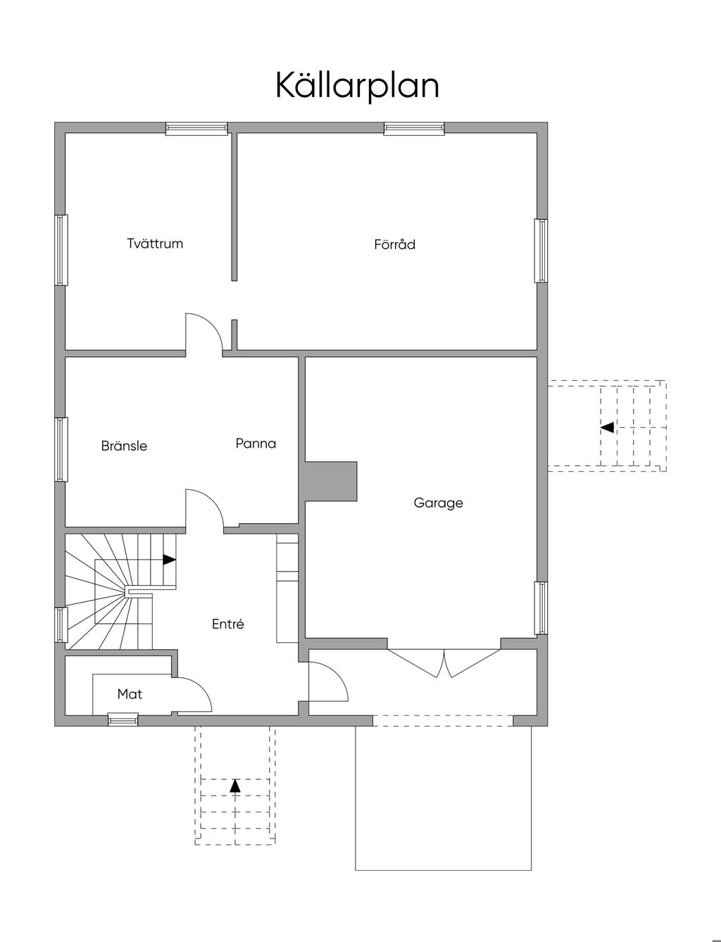Planlösning källarplan