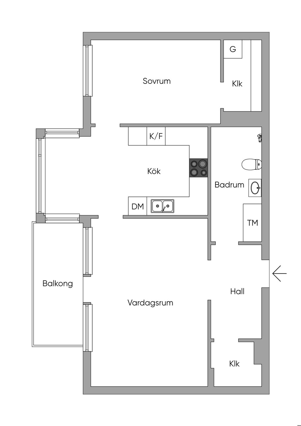 2D skiss. Vissa avvikelser kan förekomma.