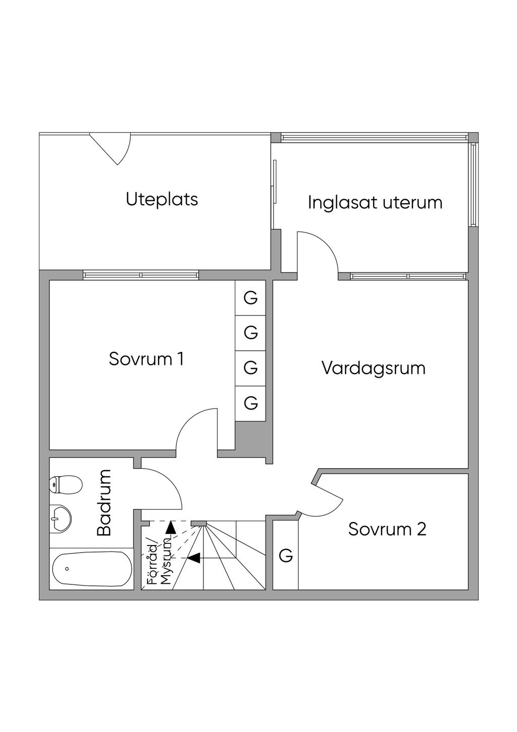 nedre plan