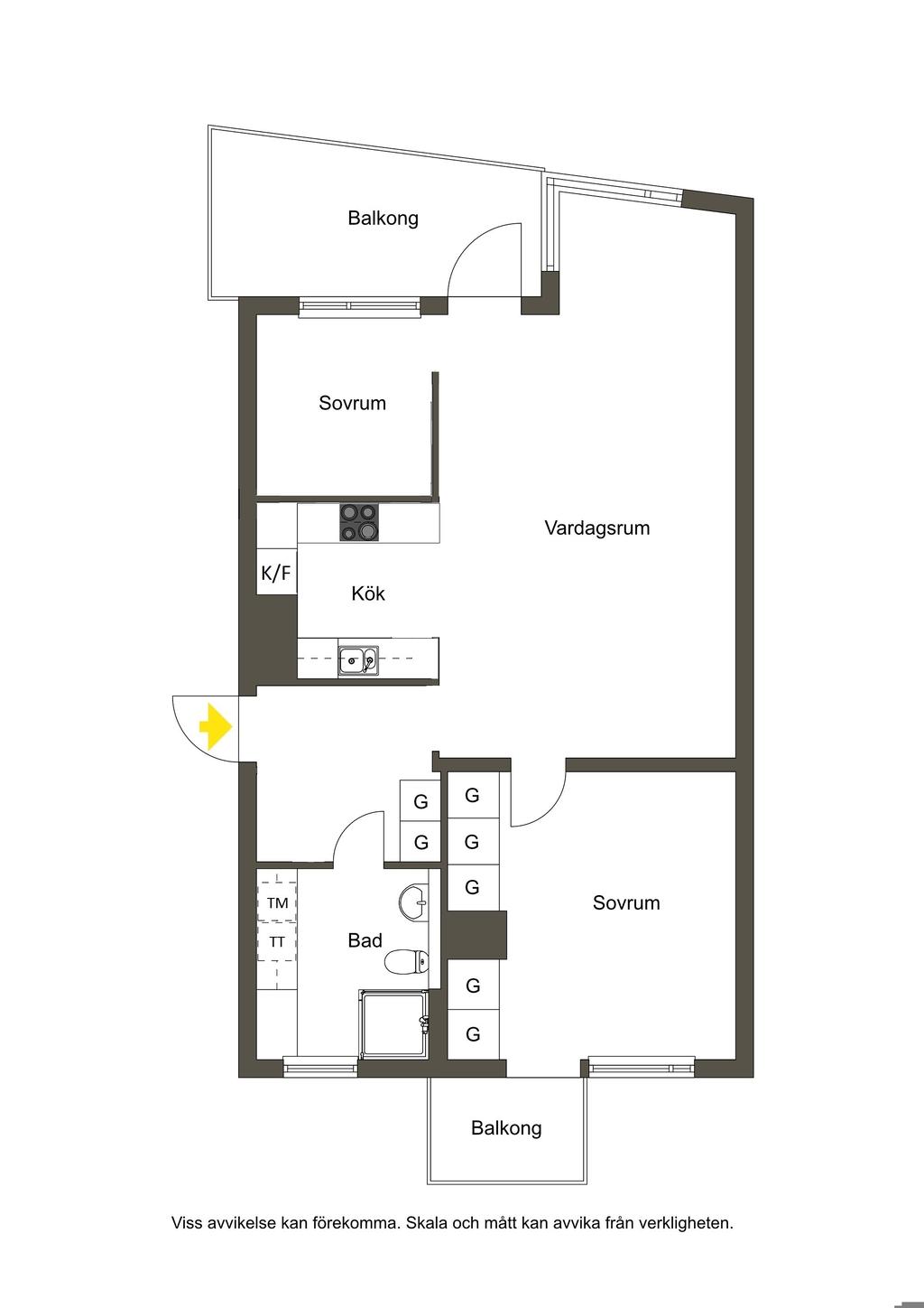 Alternativ planlösning, möjlig 3:a
