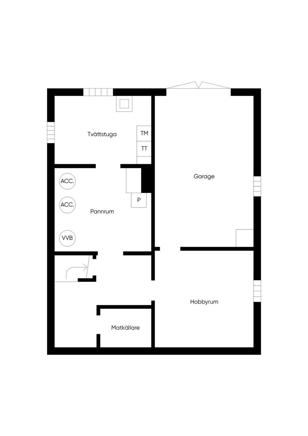 Källarplan.