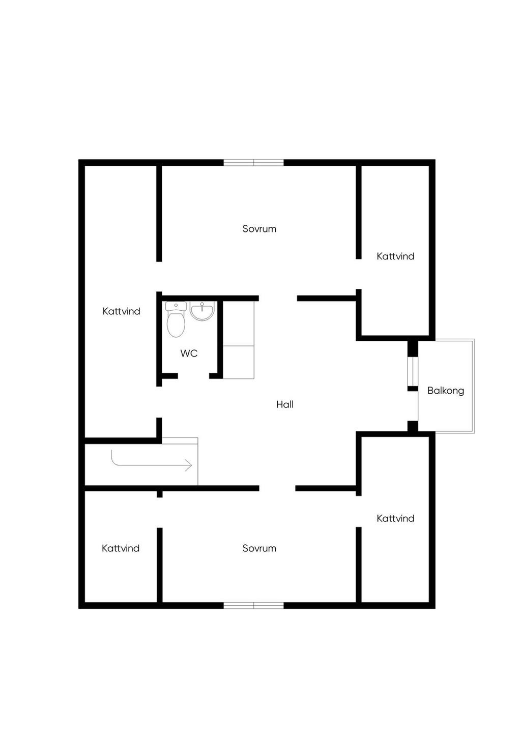 Övre plan.
