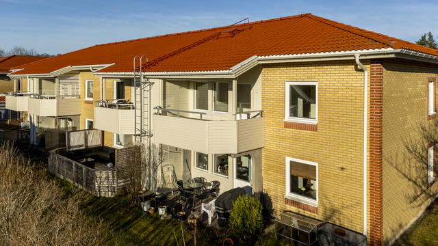 Underbart solläge på balkongen