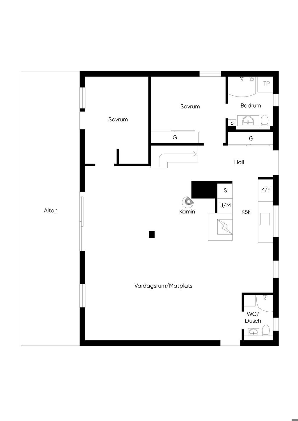 Planlösning entréplan