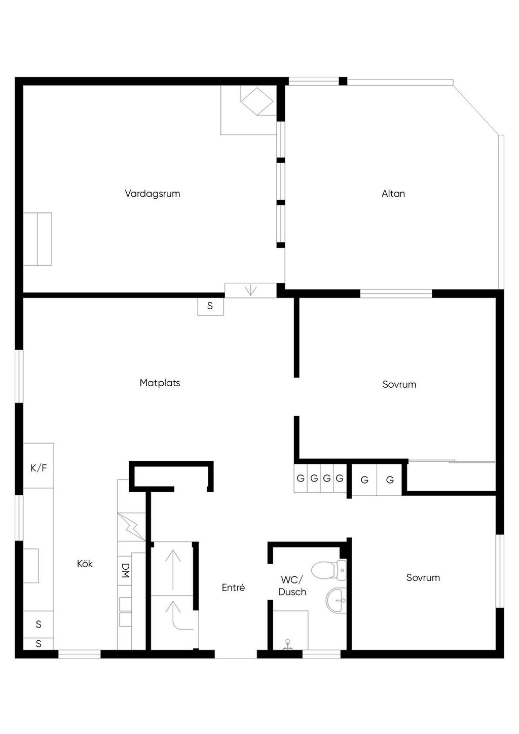 Planlösning entreplan