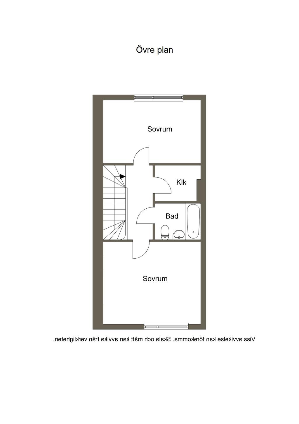 Planlösning övre plan