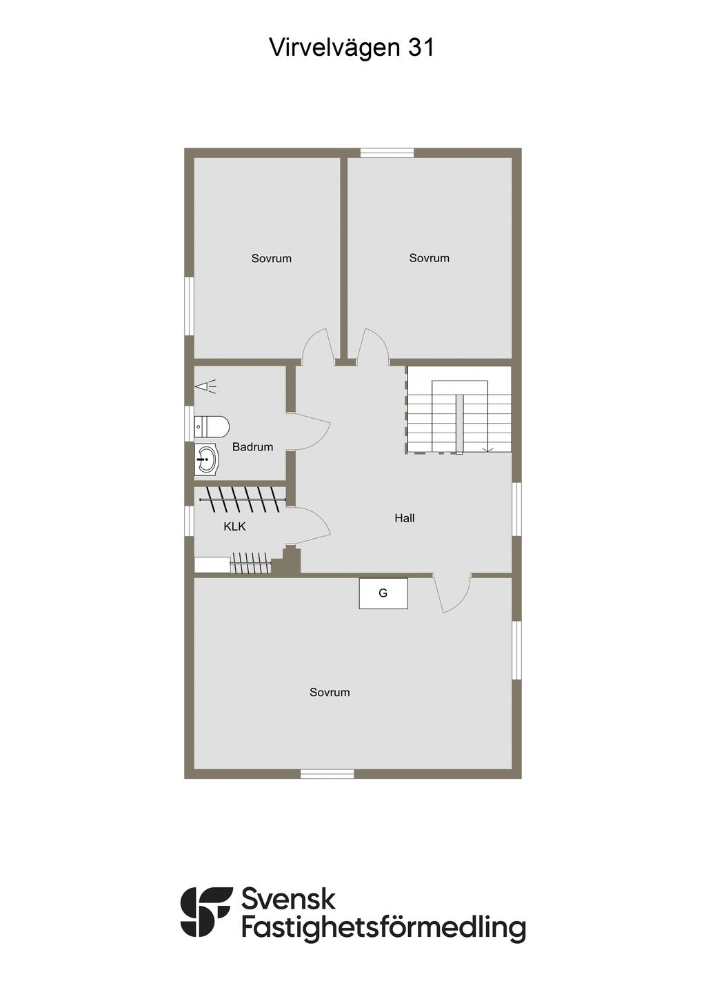 Planlösning övreplan