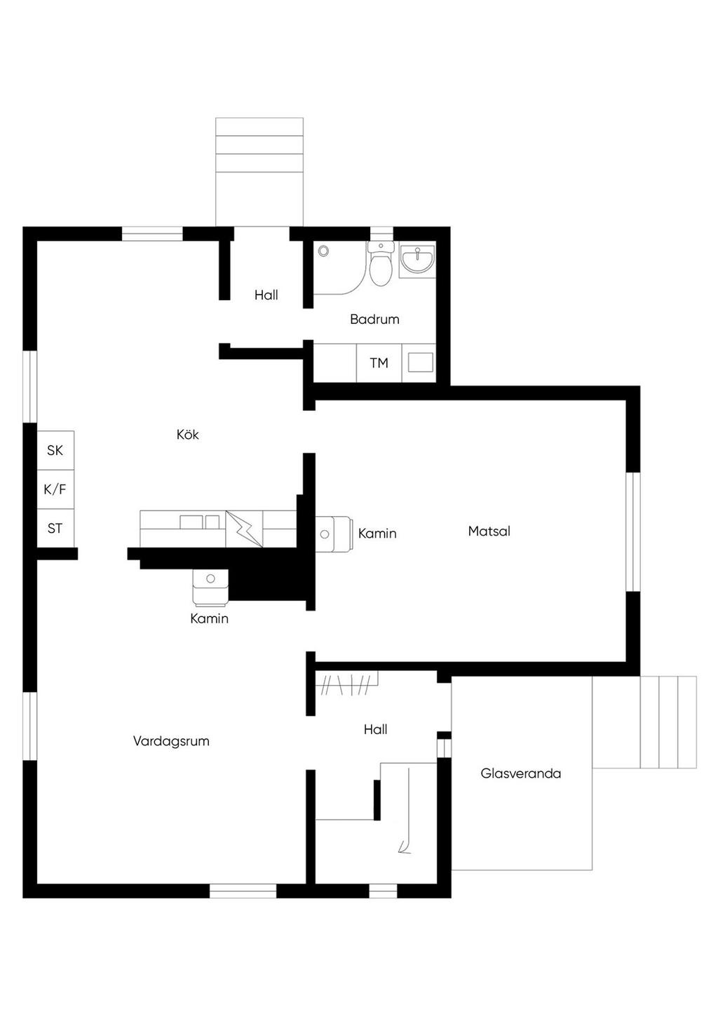 Planritning entréplan