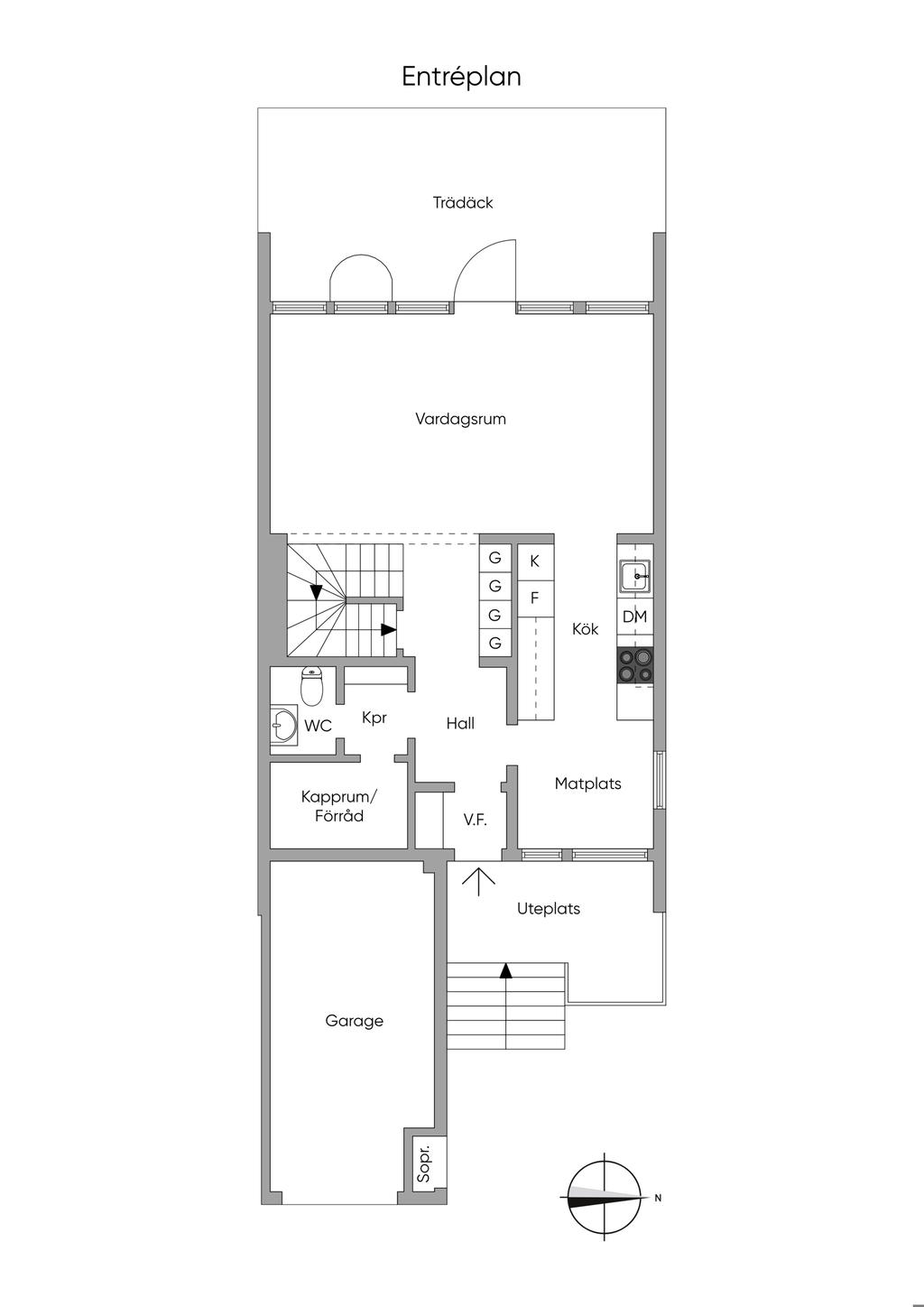 Planlösning Entréplan 2D