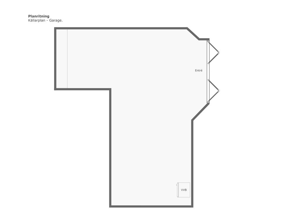 Garage i källarplanet