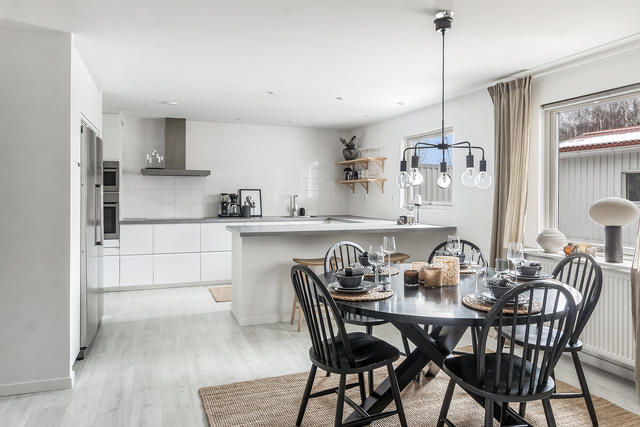 Kök med öppen planlösning