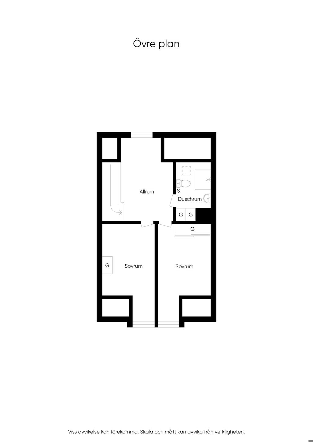 Planlösning övre plan