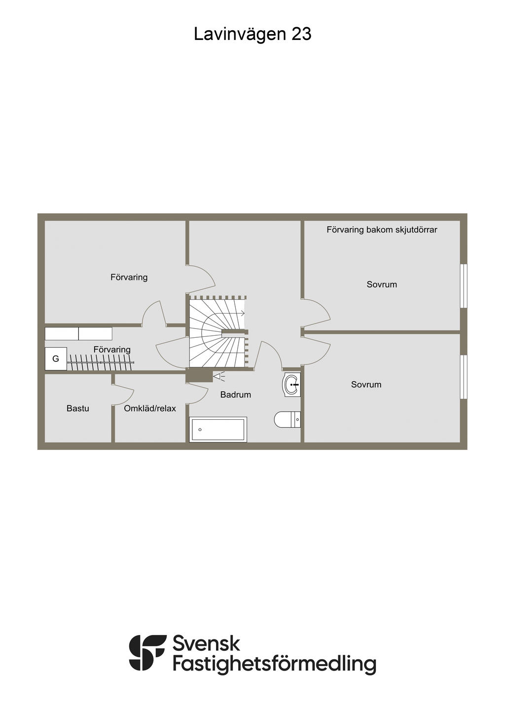 Planlösning övre plan