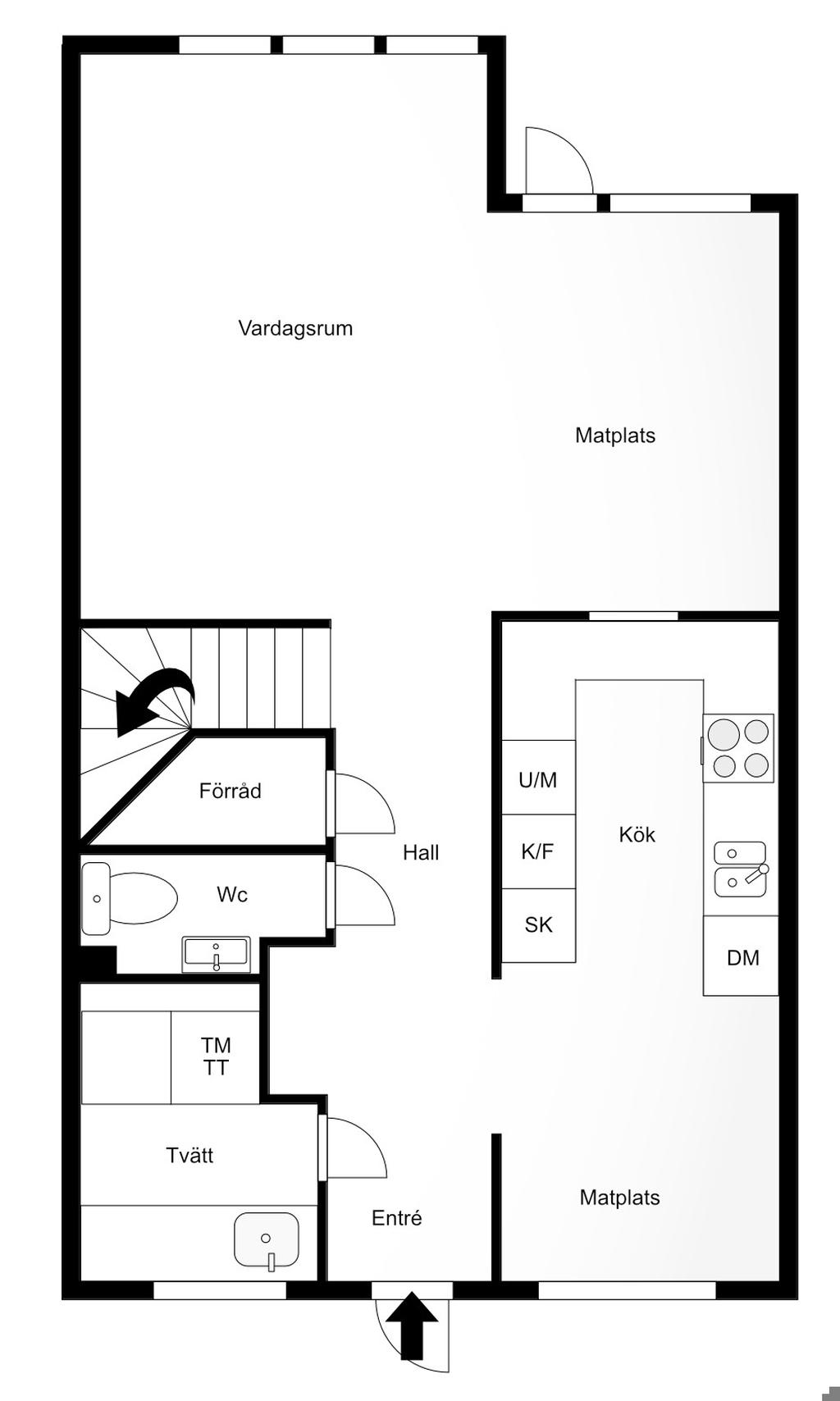 Planlösning entréplan 