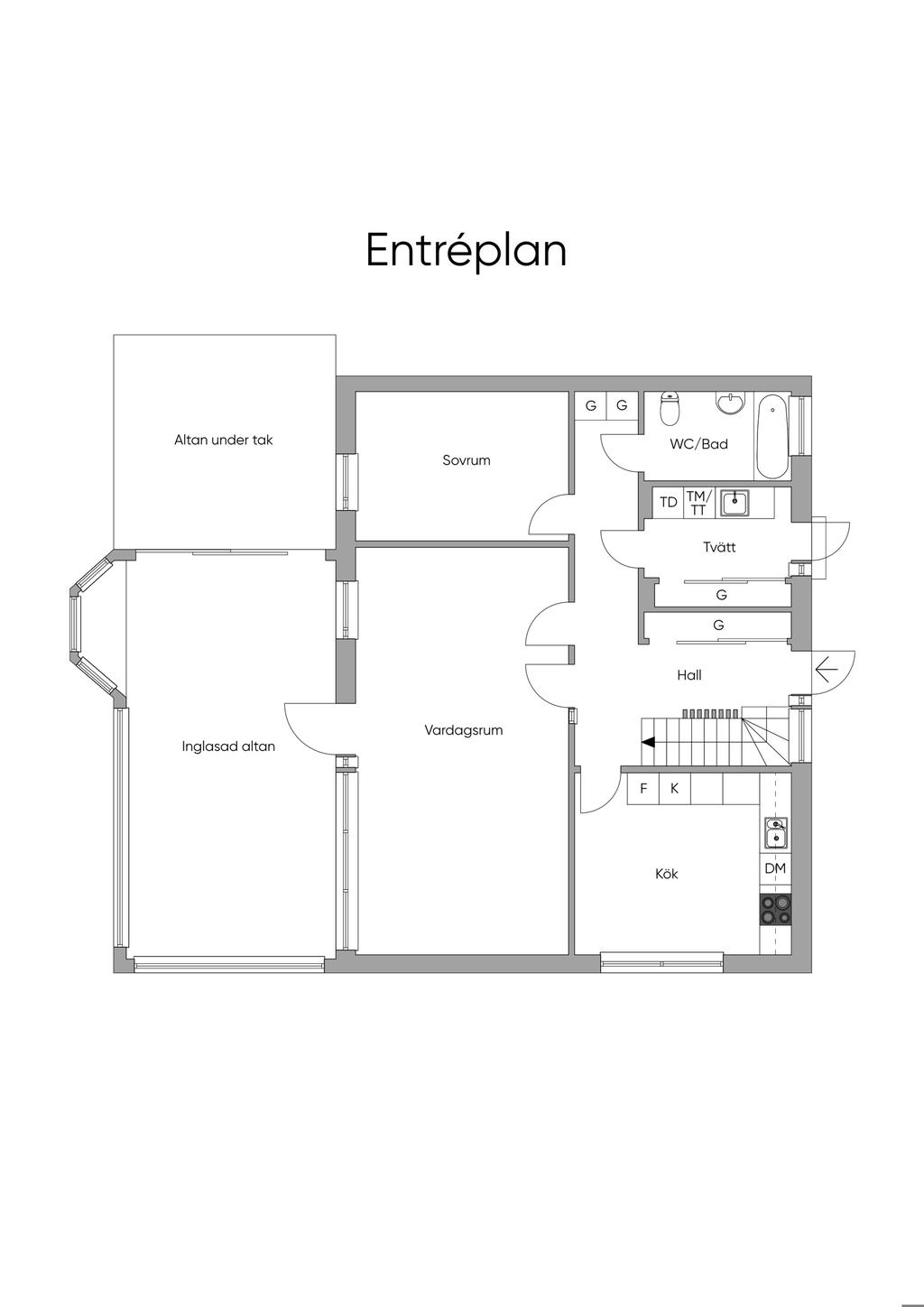 Planlösning entréplan