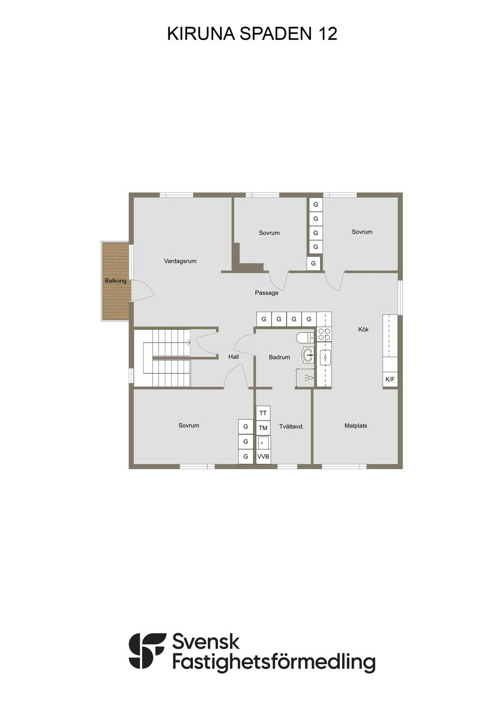 Övre plan, lägenhet 1