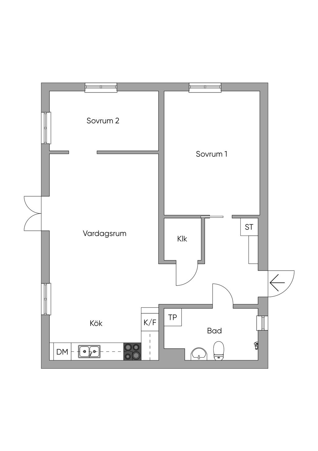 Planlösning 2D