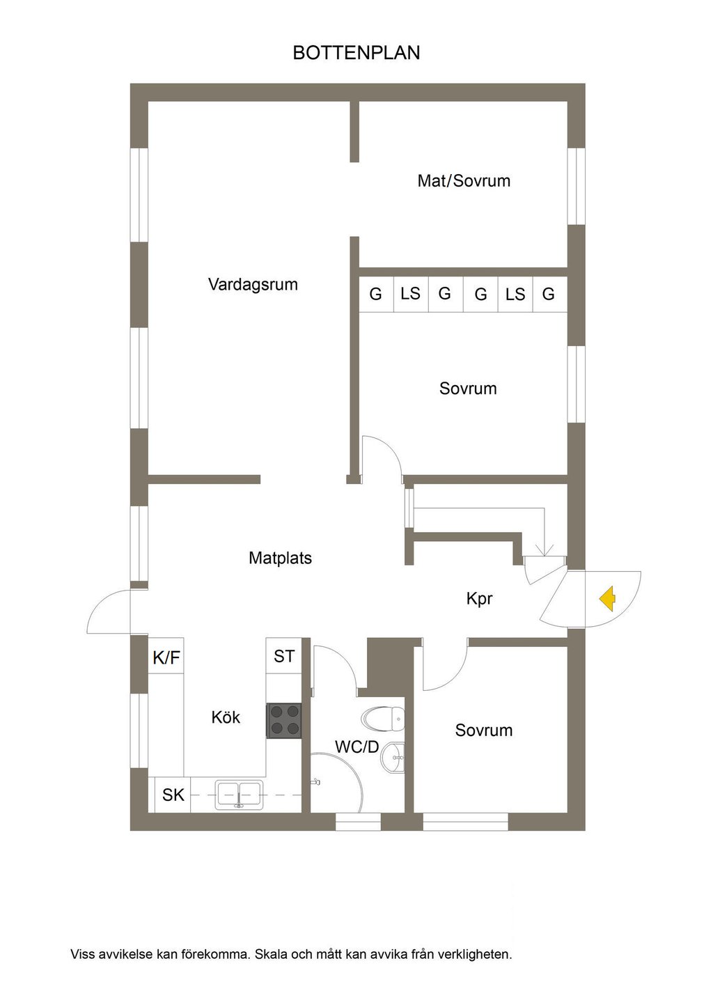 Planlösning entréplan
