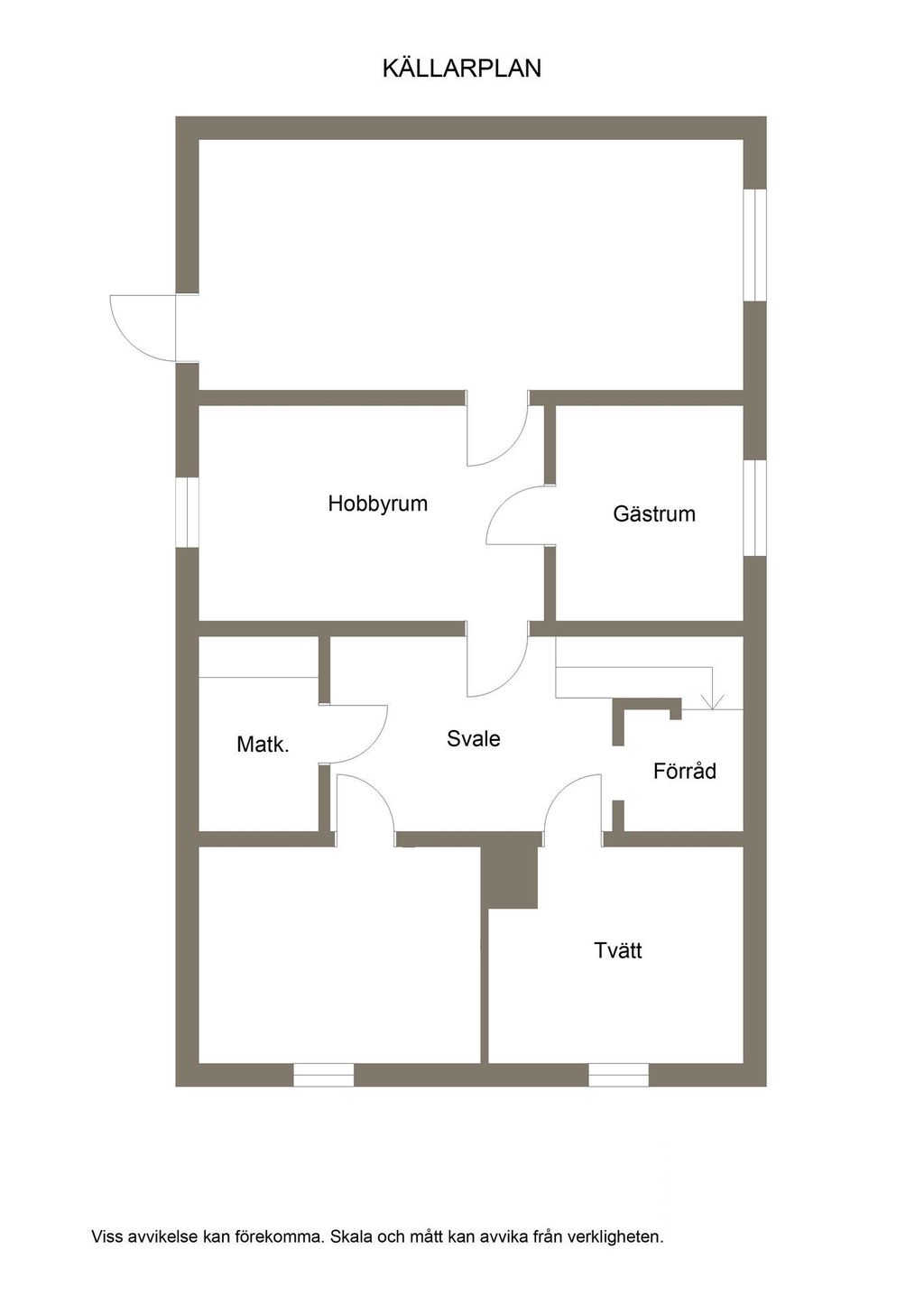 Planlösning källarplan
