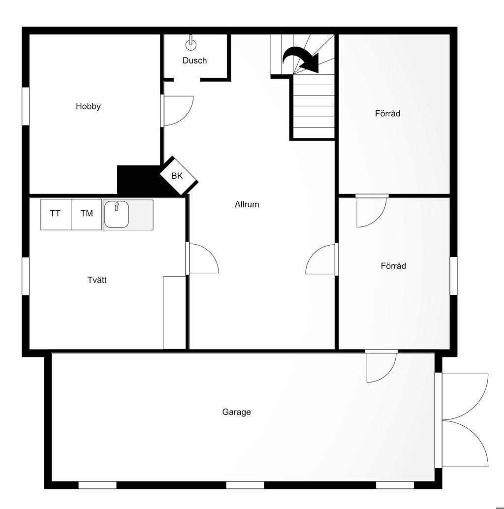 Planlösning källarplan