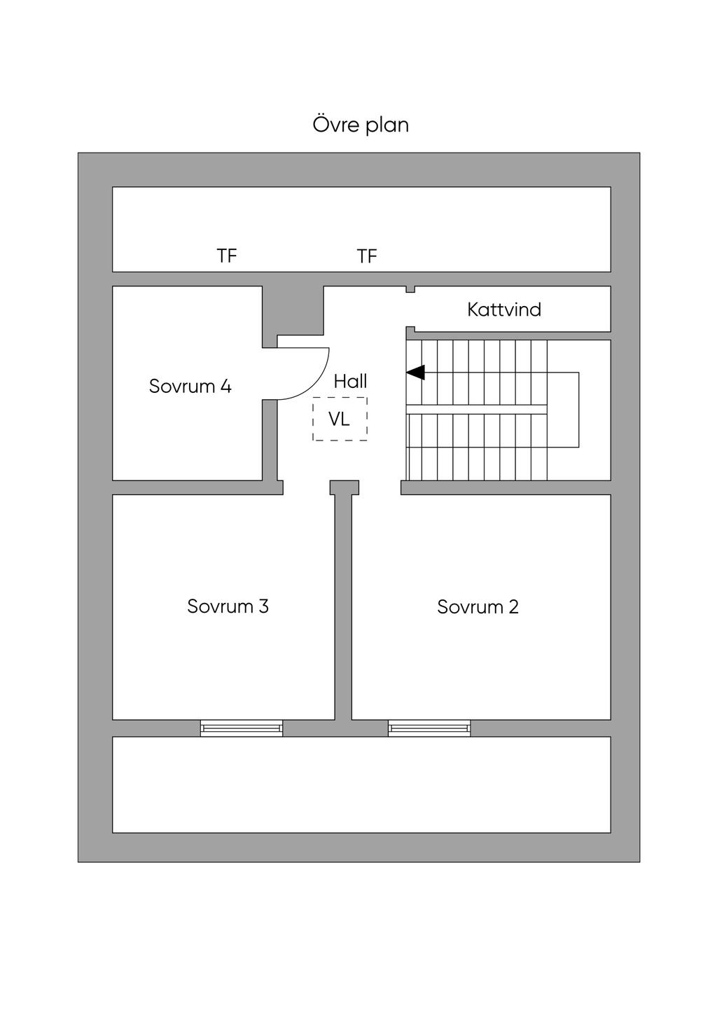 Övre plan, skiss