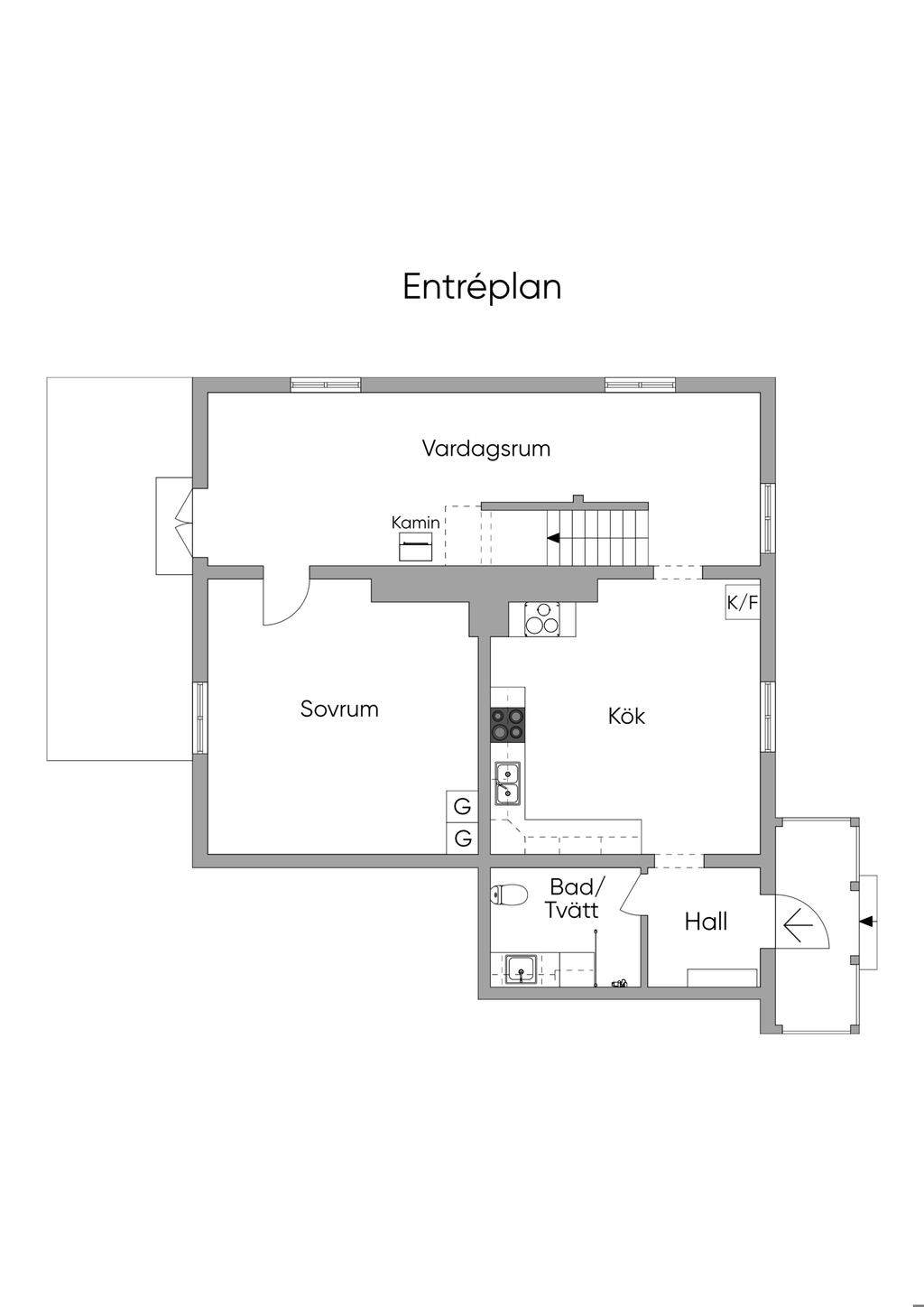Planlösning entré