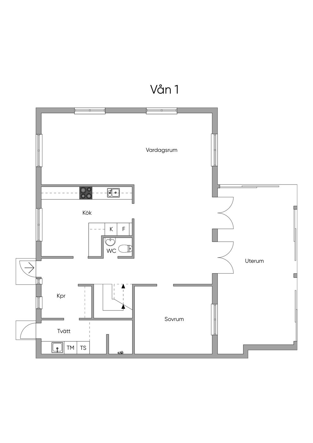 Planlösning entréplan