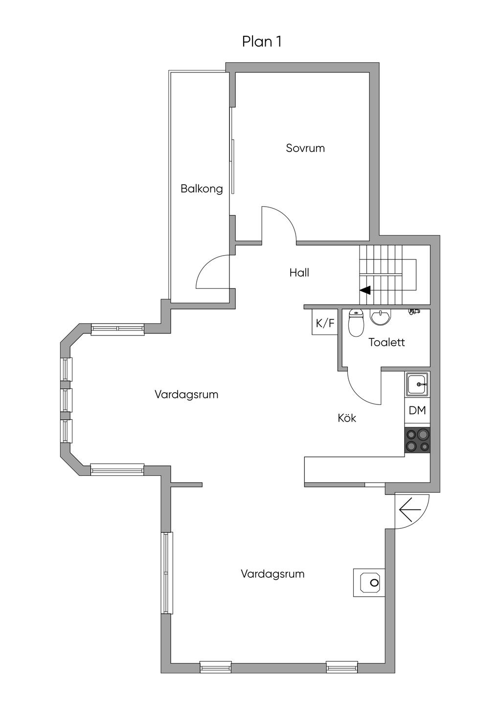 Planritning entréplan