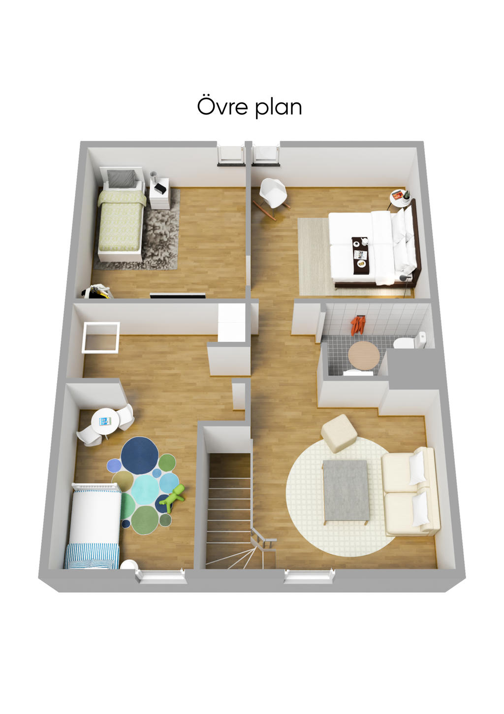 Övre plan 3D