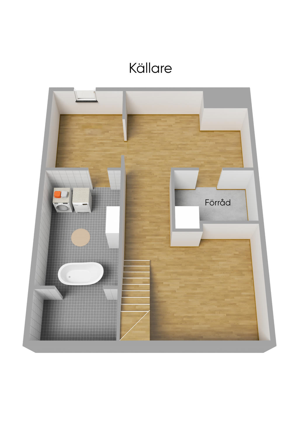 Källarplan 3D