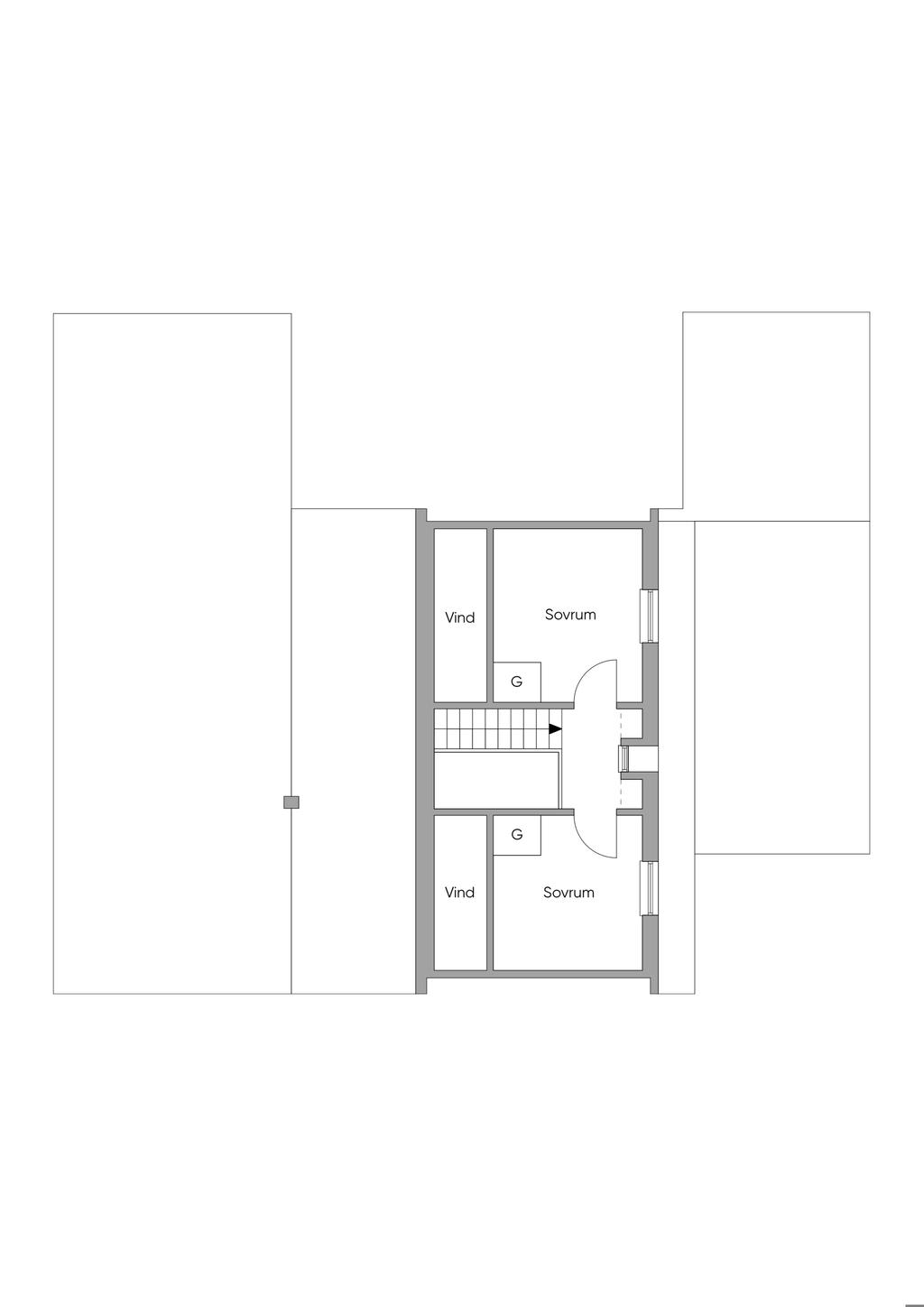 Planlösning övre plan