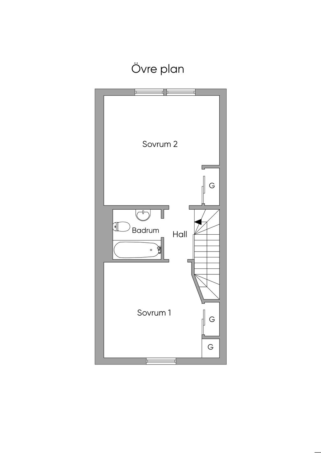 Övre plan, skiss
