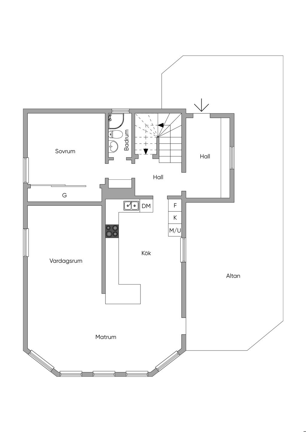 Planlösning entréplan