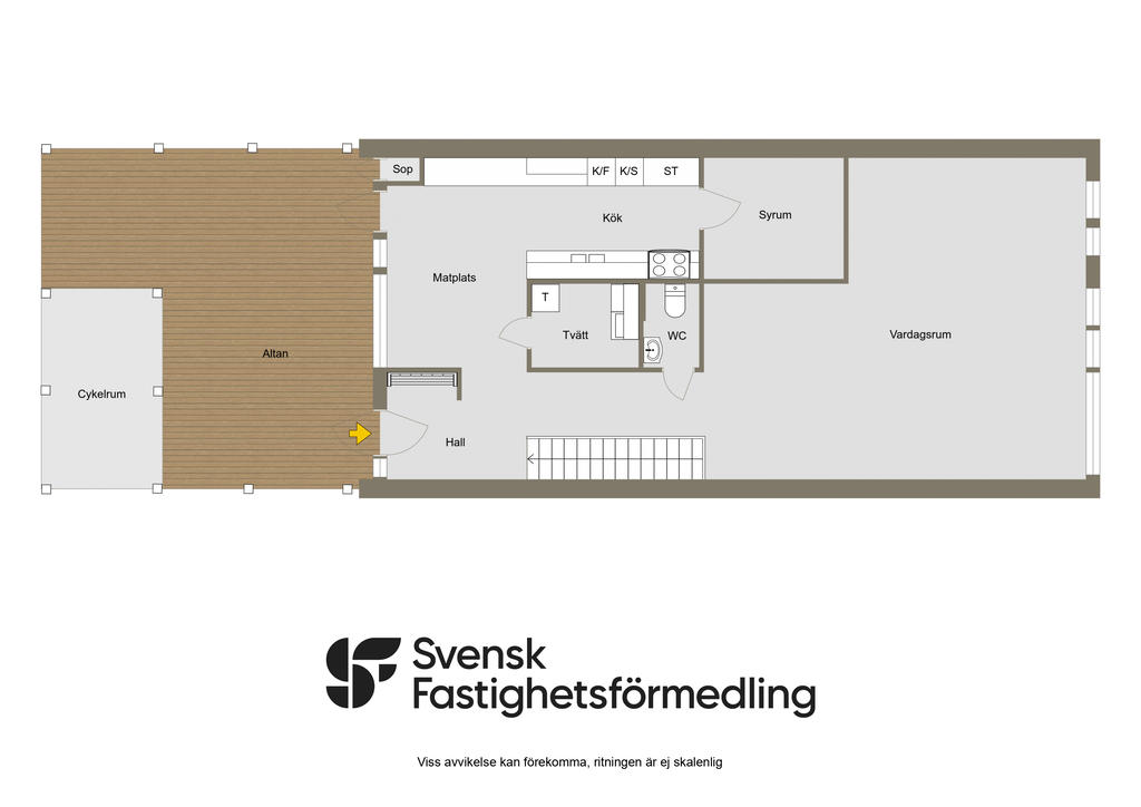Planritning, entréplan 2D
