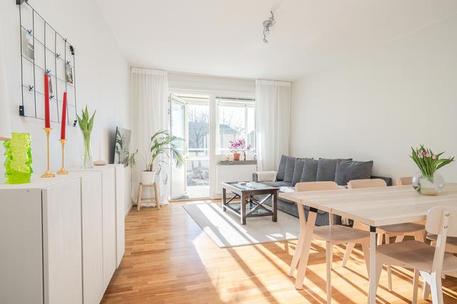 Stort och ljust vardagsrum