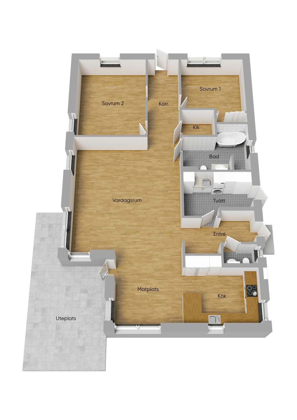 Planlösning 3D