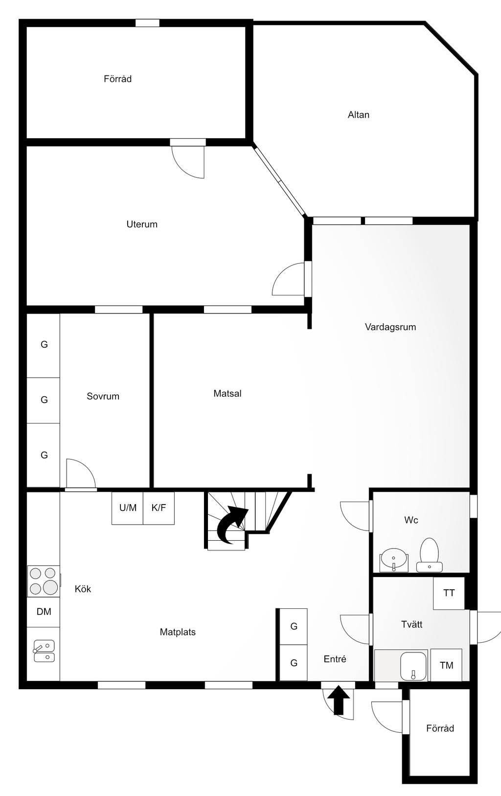 Planlösning entréplan