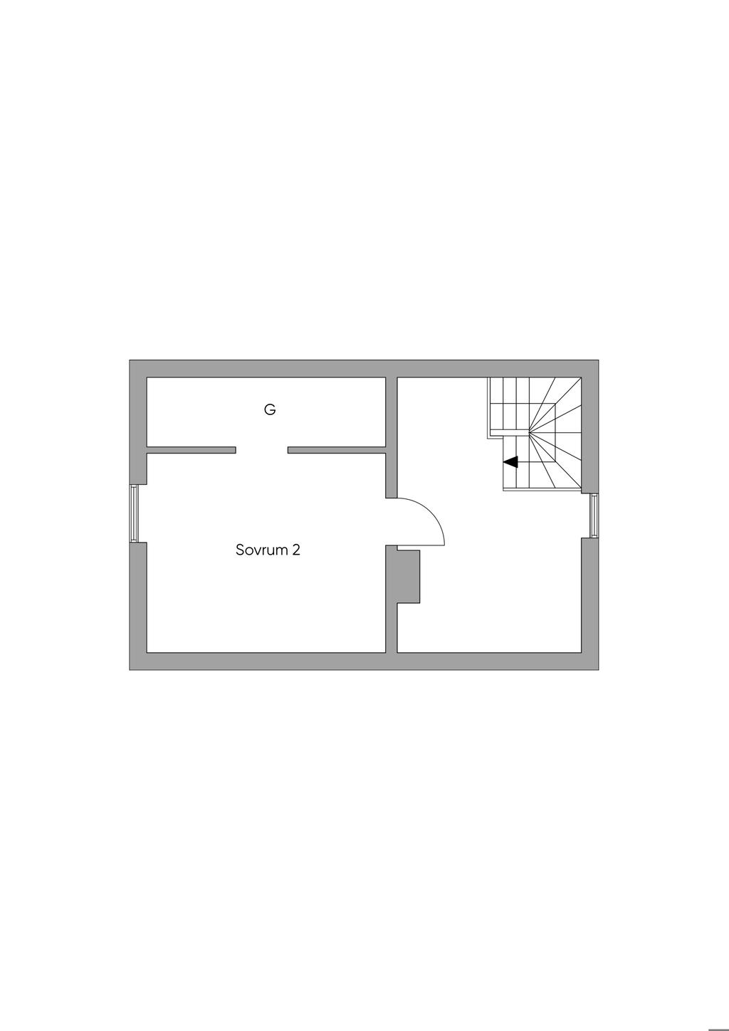 Planlösning, övre plan