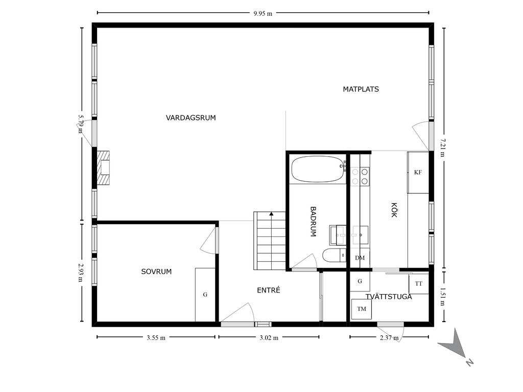 Planskiss entréplan