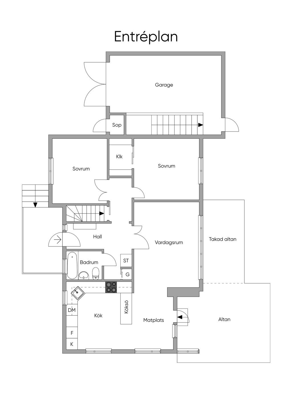 Planlösning entréplan