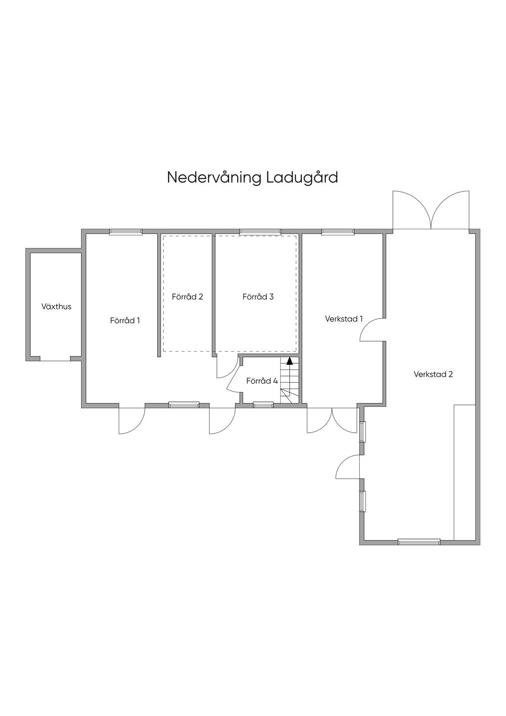 Planlösning verkstad/förråd