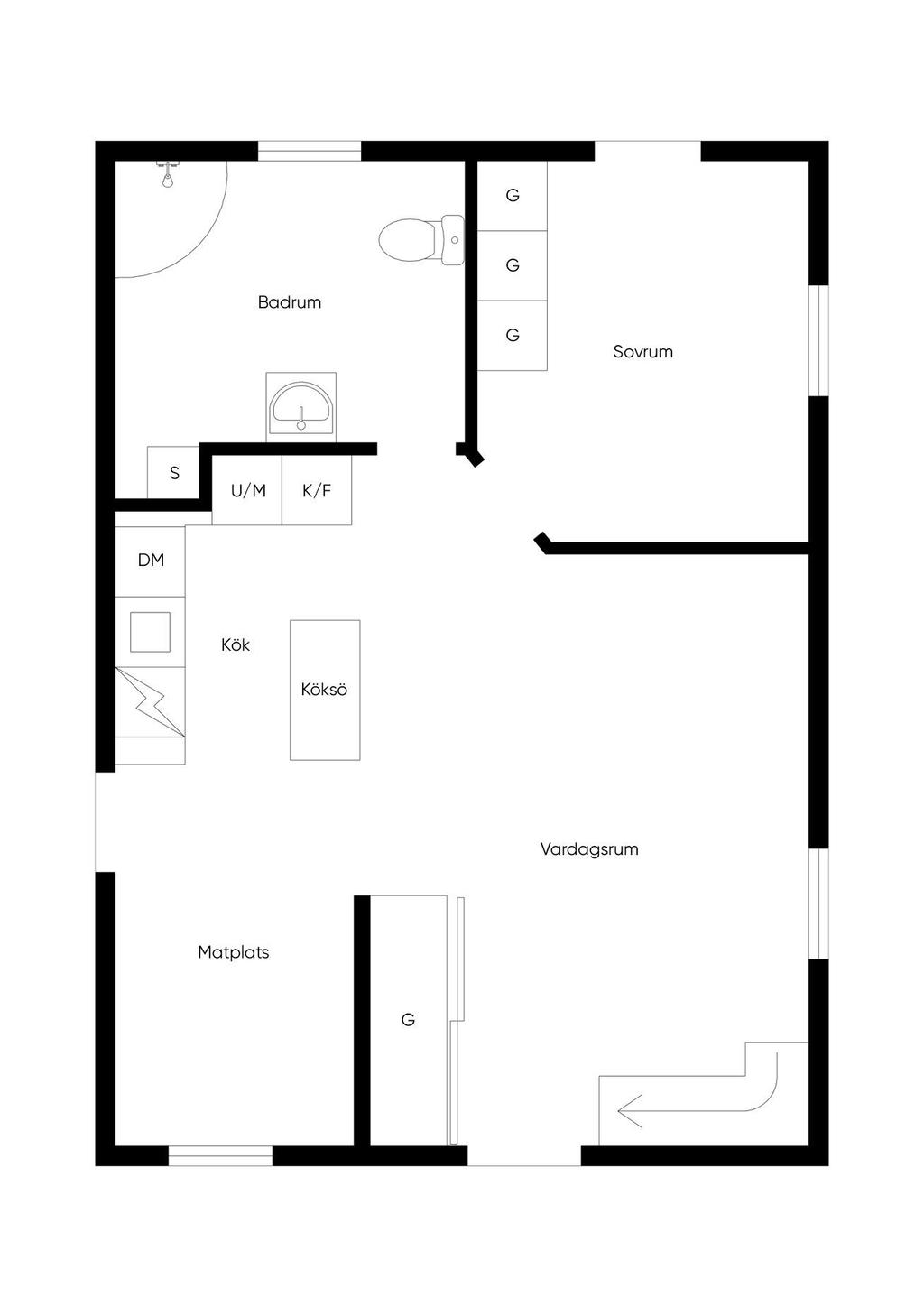 Planlösning entréplan