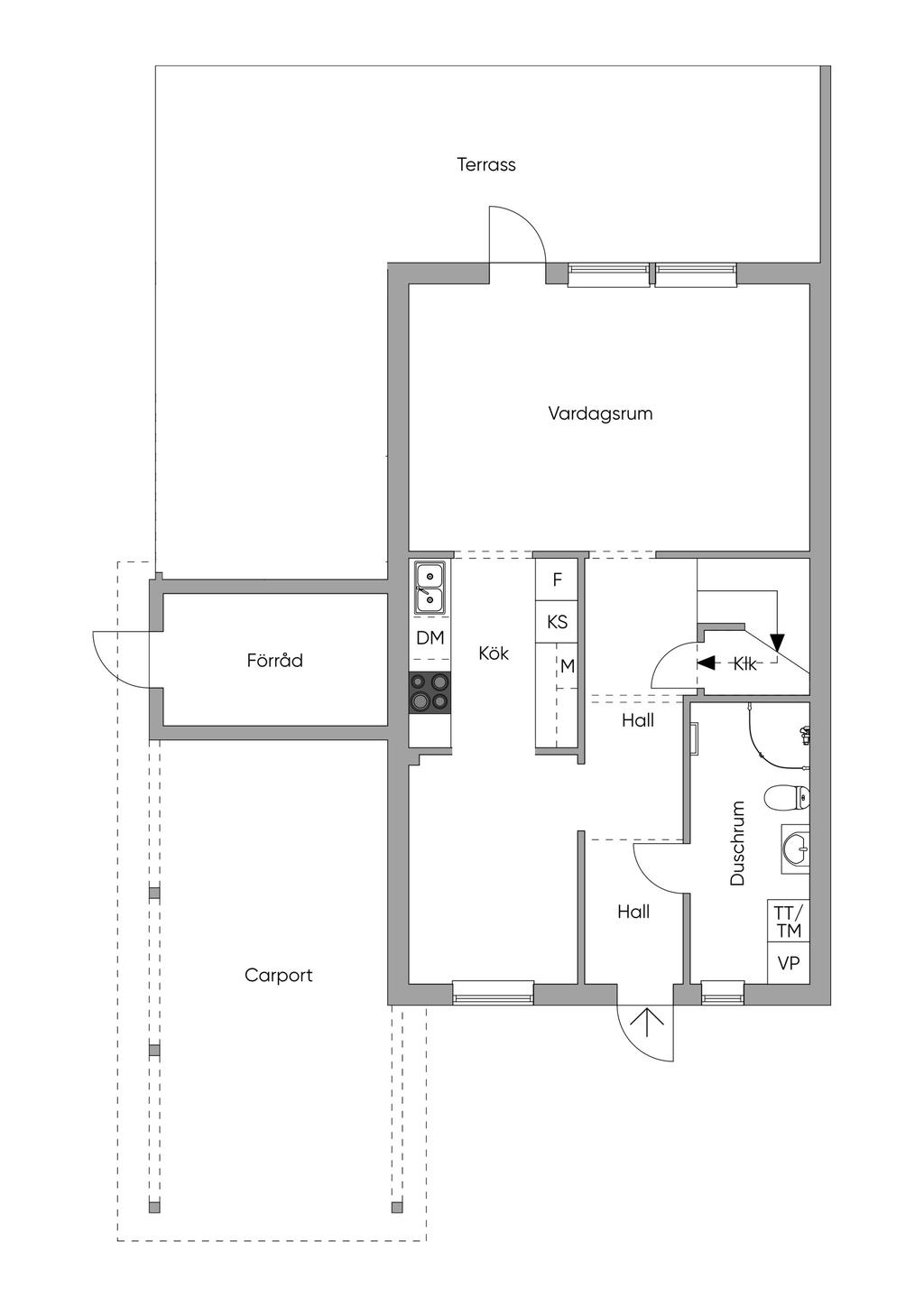 Planlösning entréplan
