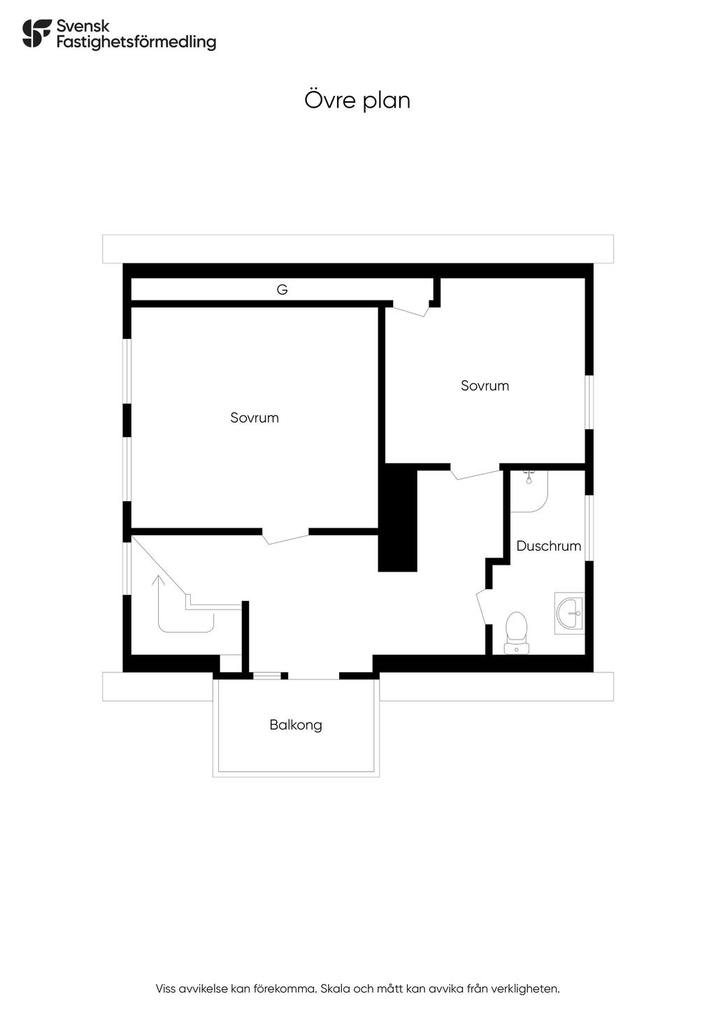 Planlösning övre plan