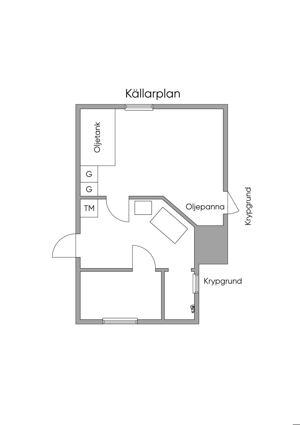 Planritning källarvåning