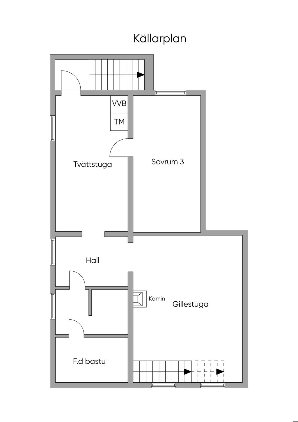 Planlösning källarplan