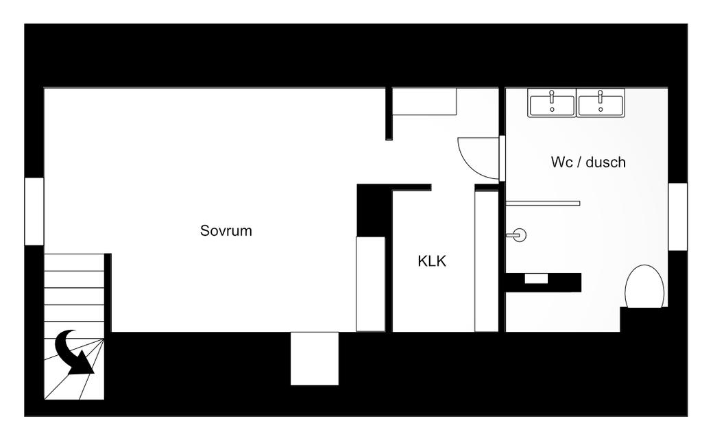 Planlösning vindsvåning