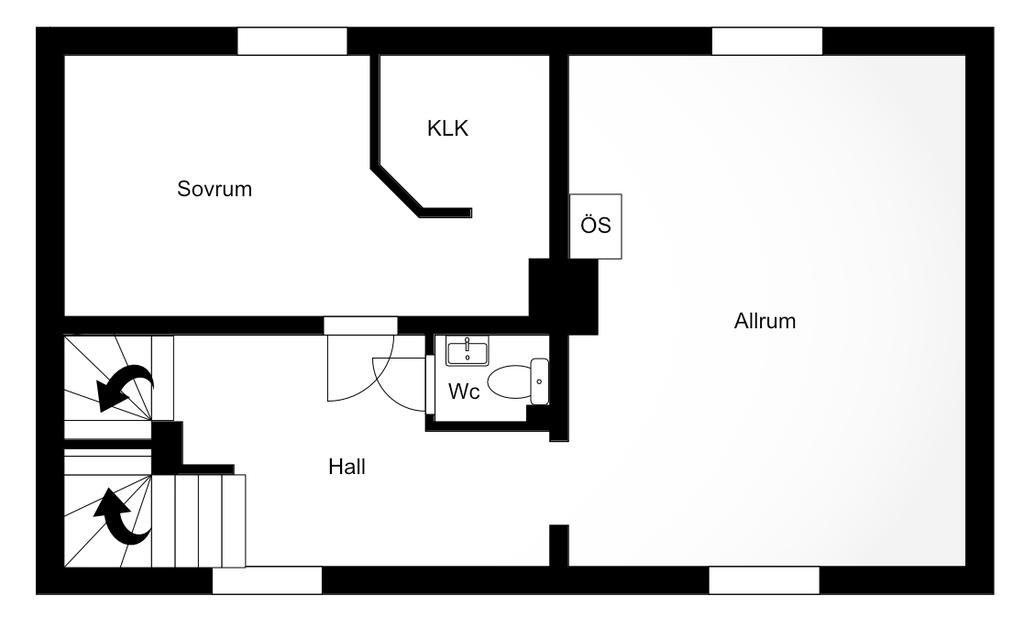 Planlösning övre plan 