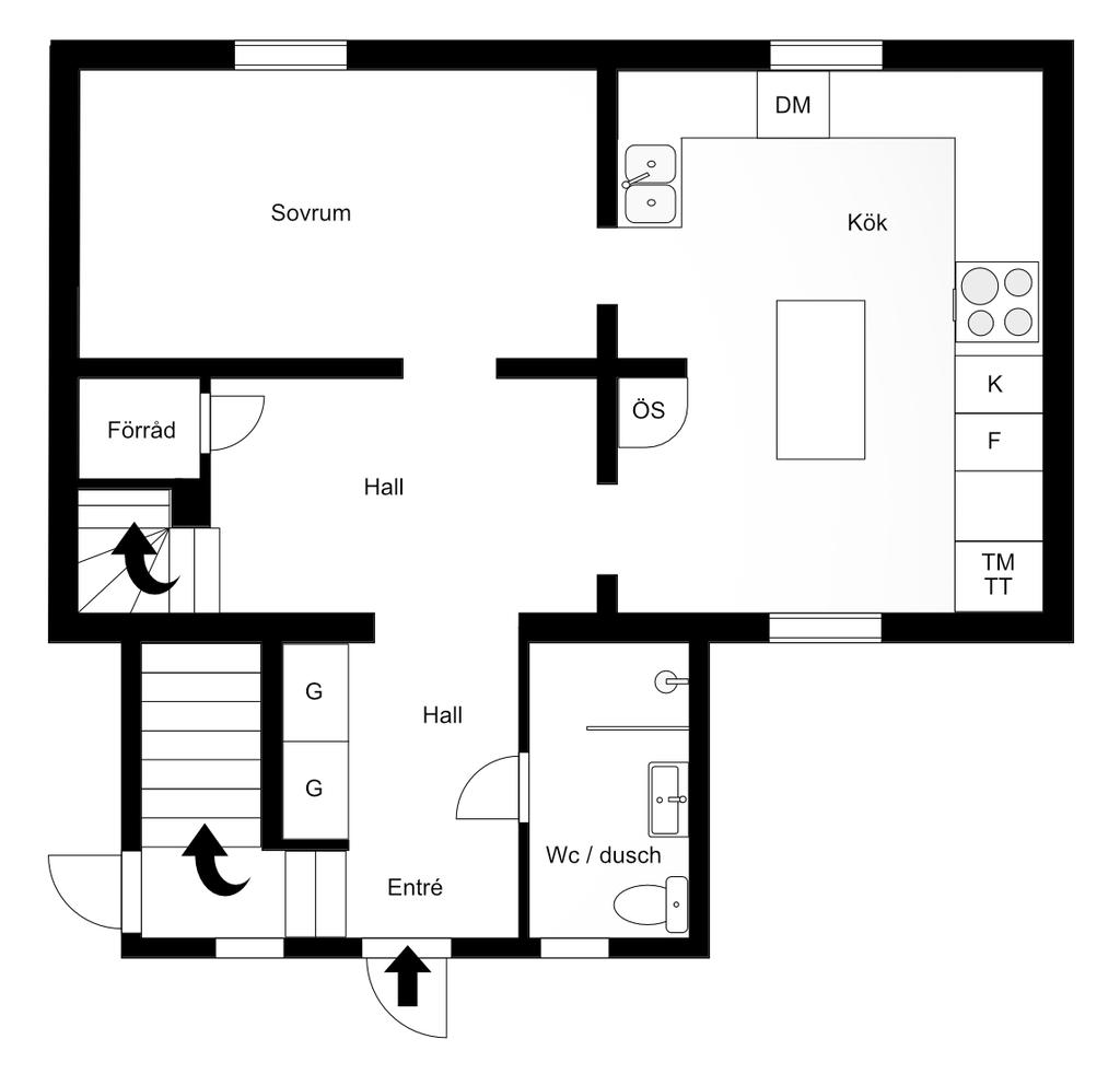 Planlösning entréplan